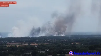 Incendie à La Chevallerais - Loire-Atlantique - 12 juillet 2026 - Feux de forêts et d'espaces naturels