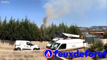 Incendie à Farnay - Loire - 12 juillet 2026 - Feux de forêts et d'espaces naturels