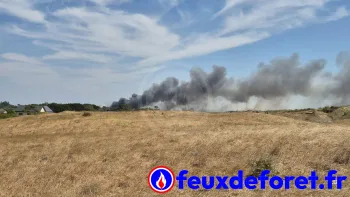 Incendie à Port-Bail-sur-Mer - Manche - 12 juillet 2026 - Feux de forêts et d'espaces naturels