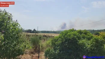 Incendie à Réaup-Lisse - Lot-et-Garonne - 12 juillet 2026 - Feux de forêts et d'espaces naturels