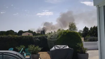 Incendie à Rétaud - Charente-Maritime - 12 juillet 2026 - Feux de forêts et d'espaces naturels