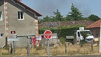 Incendie à Siorac-de-Ribérac - Dordogne - 12 juillet 2026 - Feux de forêts et d'espaces naturels
