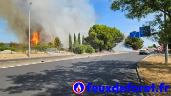 Incendie à Fournès - Gard - 12 juillet 2026 - Feux de forêts et d'espaces naturels