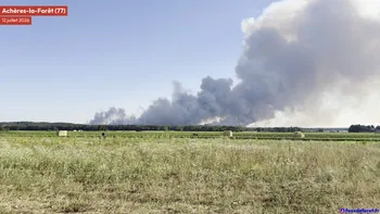 Incendie à Achères-la-Forêt - Seine-et-Marne - 12 juillet 2026 - Feux de forêts et d'espaces naturels