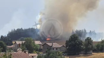 Incendie à Saint-Didier-en-Velay - Haute-Loire - 13 juillet 2026 - Feux de forêts et d'espaces naturels