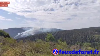Incendie à Castans - Aude - 13 juillet 2026 - Feux de forêts et d'espaces naturels