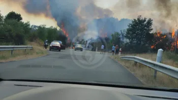 Incendie à Montfort-le-Gesnois - Sarthe - 13 juillet 2026 - Feux de forêts et d'espaces naturels