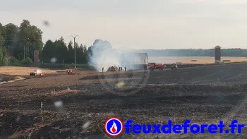 Incendie à Chaumont-en-Vexin - Oise - 13 juillet 2026 - Feux de forêts et d'espaces naturels
