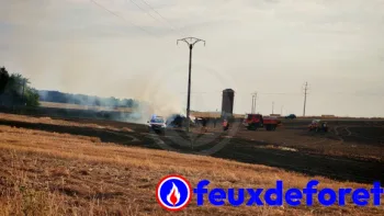 Incendie à Chaumont-en-Vexin - Oise - 13 juillet 2026 - Feux de forêts et d'espaces naturels