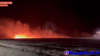 Incendie à Lormaison - Oise - 13 juillet 2026 - Feux de forêts et d'espaces naturels