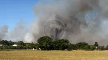 Incendie à Montréverd - Vendée - 14 juillet 2026 - Feux de forêts et d'espaces naturels