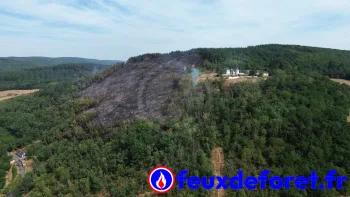Incendie à La Grande-Verrière - Saône-et-Loire - 15 juillet 2026 - Feux de forêts et d'espaces naturels