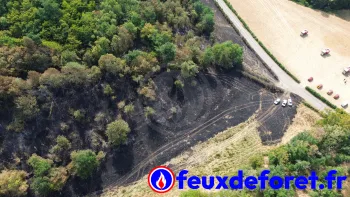 Incendie à La Grande-Verrière - Saône-et-Loire - 15 juillet 2026 - Feux de forêts et d'espaces naturels
