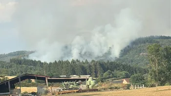 Incendie à La Grande-Verrière - Saône-et-Loire - 15 juillet 2026 - Feux de forêts et d'espaces naturels