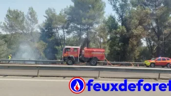 Incendie à Fréjus - Var - 19 juillet 2026 - Feux de forêts et d'espaces naturels