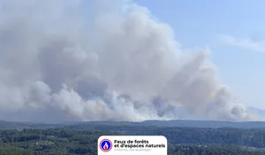 Incendie à Taradeau (83) : les pompiers interviennent