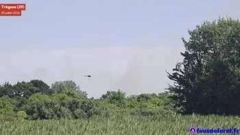 Incendie à Trégunc - Finistère - 20 juillet 2026 - Feux de forêts et d'espaces naturels