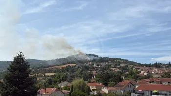 Incendie à Vaugneray - Rhône - 20 juillet 2026 - Feux de forêts et d'espaces naturels