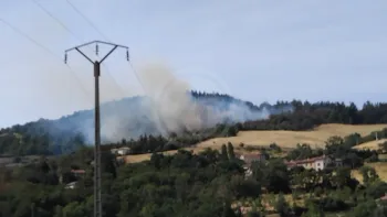 Incendie à Vaugneray - Rhône - 20 juillet 2026 - Feux de forêts et d'espaces naturels