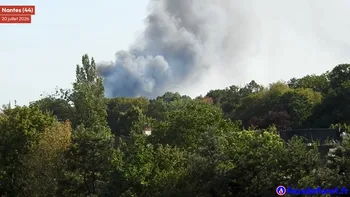 Incendie à Nantes - Loire-Atlantique - 20 juillet 2026 - Feux de forêts et d'espaces naturels