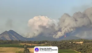 Incendie à Pontevès (83) : les pompiers interviennent