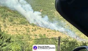 Incendie à Nant (12) : les pompiers interviennent