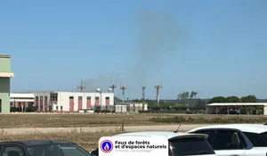 Incendie à Istres (13) : les pompiers interviennent