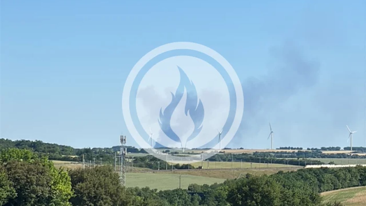 Incendie à Maine-de-Boixe - Charente - 25 mai 2026 - Feux de forêts et d'espaces naturels
