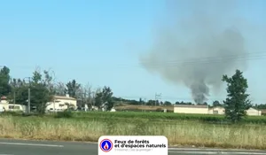 Incendie à Arveyres (33) : le feu est éteint