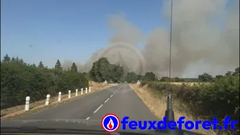 Incendie à Huriel - Allier - 23 juin 2026 - Feux de forêts et d'espaces naturels