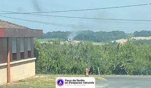 Incendie à Savignac-de-Duras (47) : les pompiers interviennent