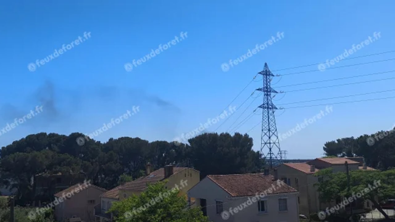 Incendie à Martigues - Bouches-du-Rhône - 27 mai 2026 - Feux de forêts et d'espaces naturels