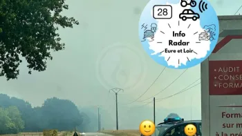 Incendie à Saint-Lucien - Eure-et-Loir - 25 juin 2026 - Feux de forêts et d'espaces naturels