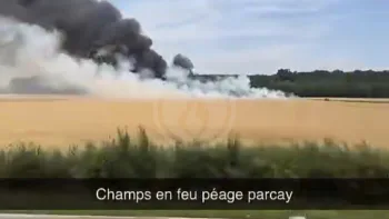 Incendie à Parçay-Meslay - Indre-et-Loire - 25 juin 2026 - Feux de forêts et d'espaces naturels