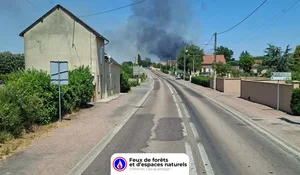 Incendie à Luzy (58) : les pompiers interviennent