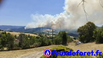 Incendie à Villeneuve-d'Allier - Haute-Loire - 27 juin 2026 - Feux de forêts et d'espaces naturels