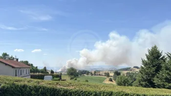 Incendie à Sainte-Colombe-sur-Gand - Loire - 27 juin 2026 - Feux de forêts et d'espaces naturels