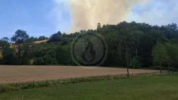 Incendie à Sainte-Colombe-sur-Gand - Loire - 27 juin 2026 - Feux de forêts et d'espaces naturels