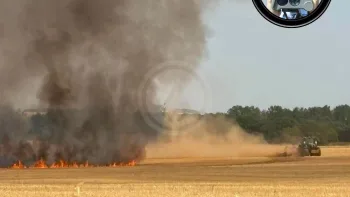 Incendie à Vouillé - Vienne - 27 juin 2026 - Feux de forêts et d'espaces naturels