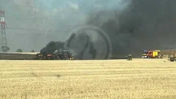 Incendie à Courcelles - Charente-Maritime - 27 juin 2026 - Feux de forêts et d'espaces naturels