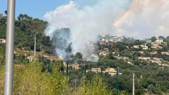 Incendie à Saint-Laurent-du-Var - Alpes-Maritimes - 1 juillet 2026 - Feux de forêts et d'espaces naturels