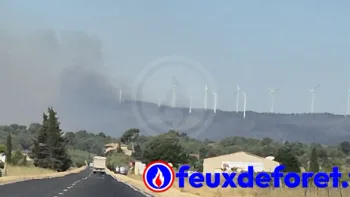 Incendie à Sainte-Valière - Aude - 1 juillet 2026 - Feux de forêts et d'espaces naturels