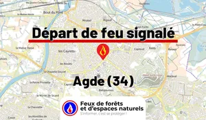 Incendie à Agde (34) : le feu est éteint