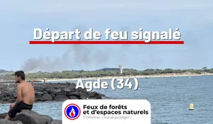 Incendie à Agde (34) : le feu est éteint