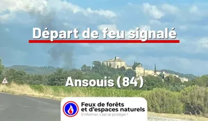 Incendie à Ansouis (84) : le feu est éteint