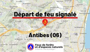 Incendie à Antibes (06) : le feu est éteint