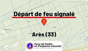 Incendie à Arès (33) : le feu est éteint