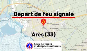 Incendie à Arès (33) : le feu est éteint
