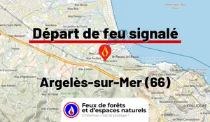 Incendie à Argelès-sur-Mer (66) : le feu est éteint