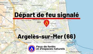 Incendie à Argelès-sur-Mer (66) : le feu est éteint